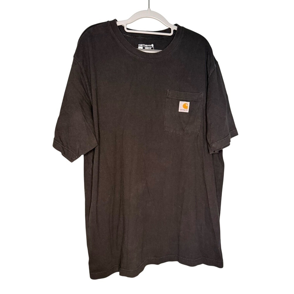 Carhartt Men's Short-Sleeve Pocket T-Shirt in black